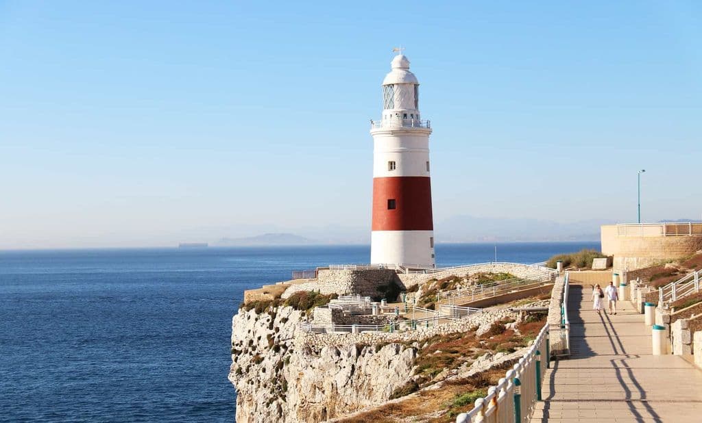 Een vuurtoren in Gibraltar.